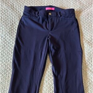 Lilly Pulitzer navy blue ankle pants.
